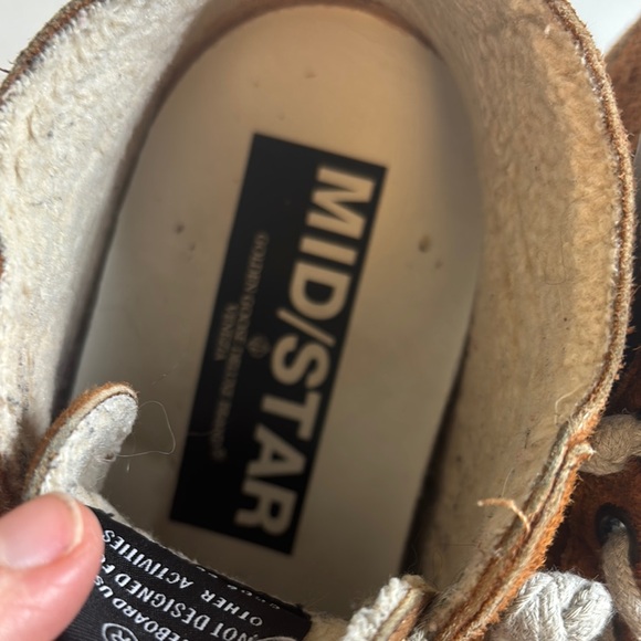 Golden Goose Mid/Star Brown Suede Sneakers - Picture 4 of 14